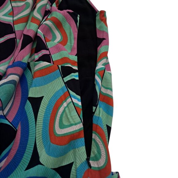 NWT Anthropologie Dress Womens 10 Kenzie Colorful‎ Asymmetric Retro Mod Dopamine - Picture 7 of 14